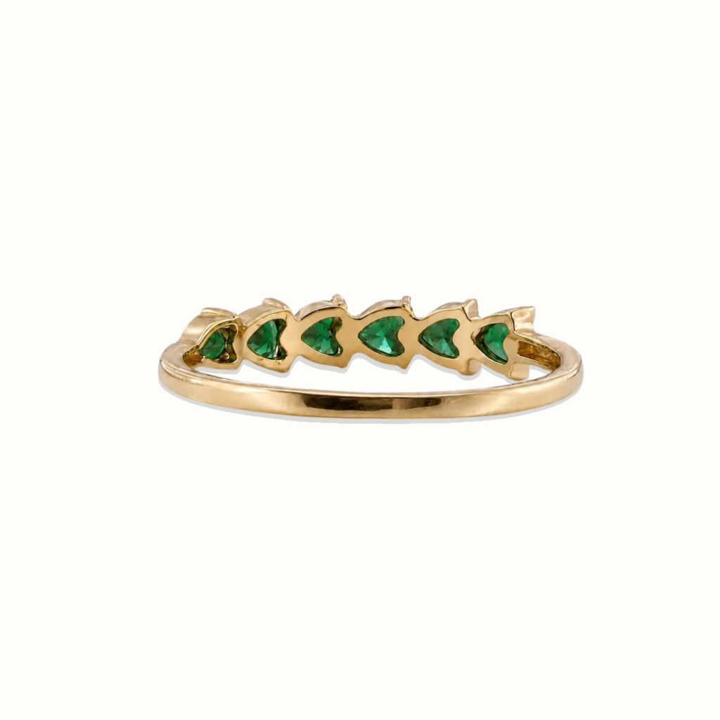 Pear Cut Green Ring