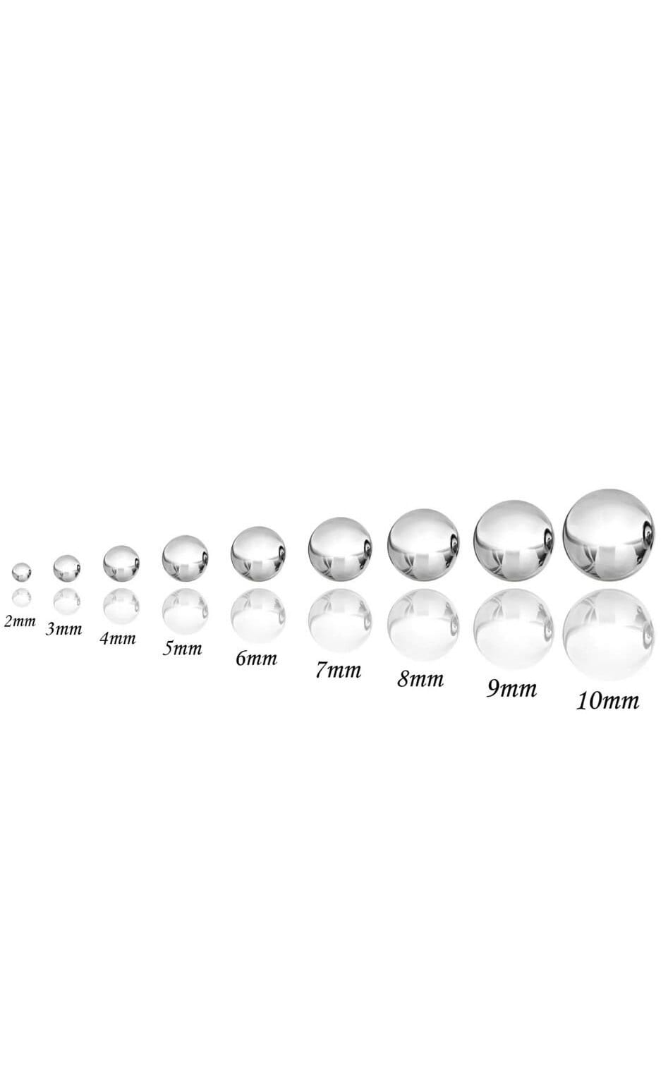 Solid Gold Ball Stud Earrings