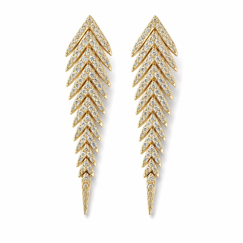 Chevron Dangle Earrings