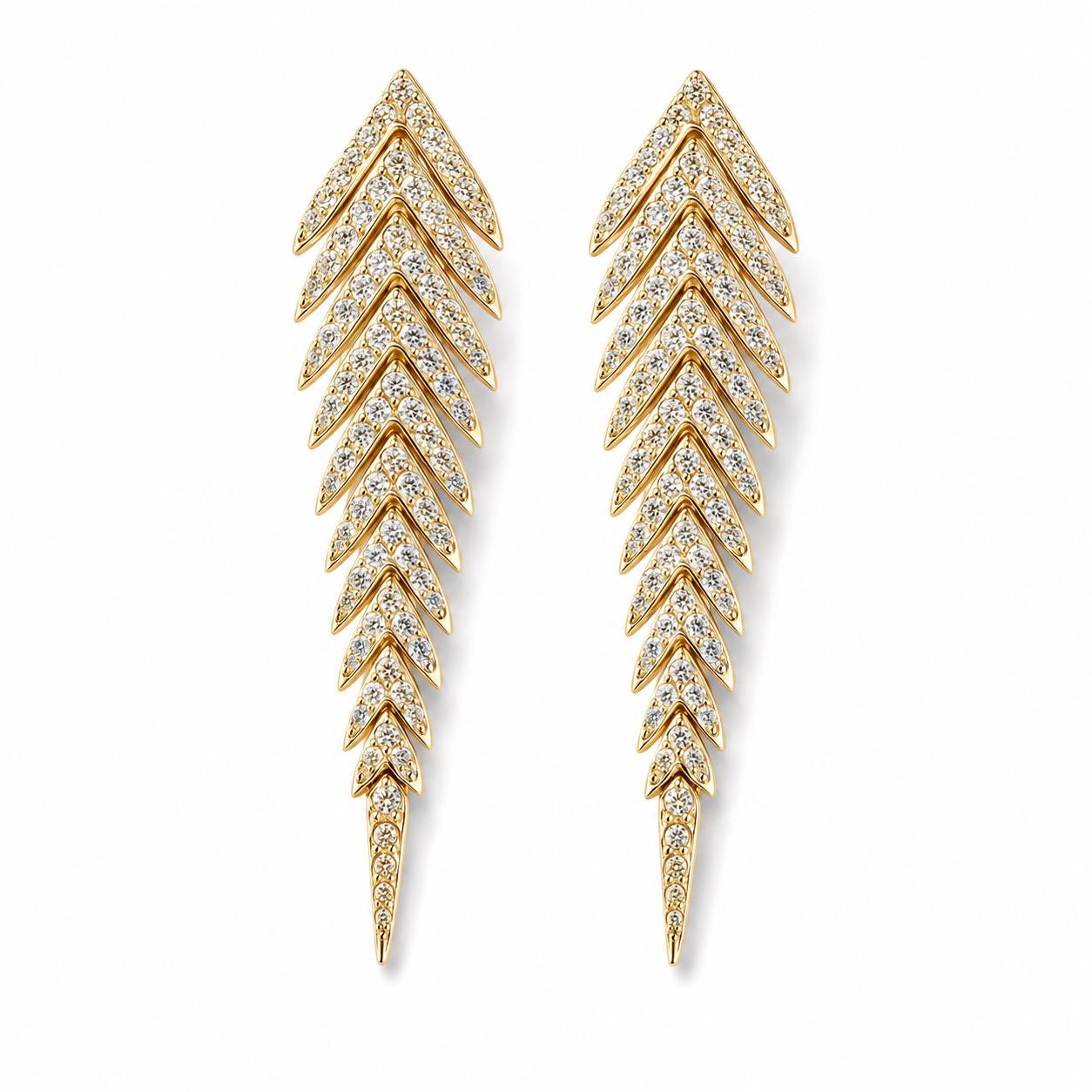 Chevron Dangle Earrings