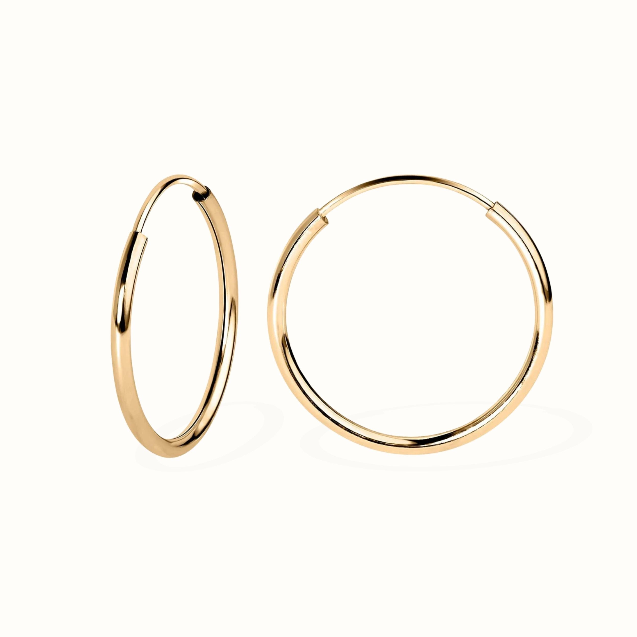 Yellow Gold Hoop Earrings