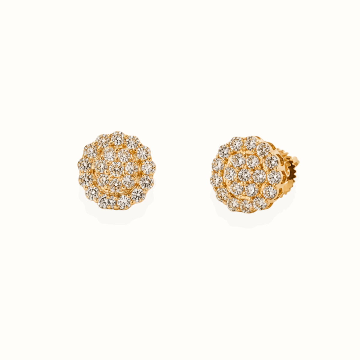 Round Diamond Stud Earring