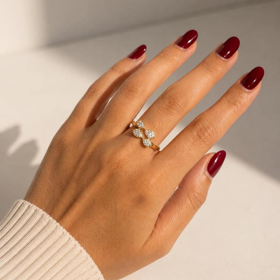 Teardrop Open Wrap  Ring