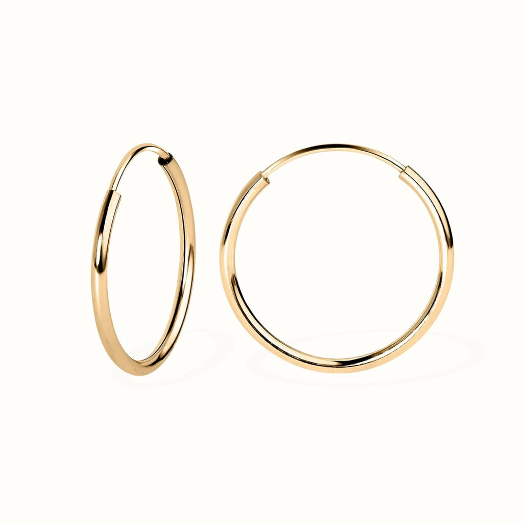 Yellow Gold Hoop Earrings
