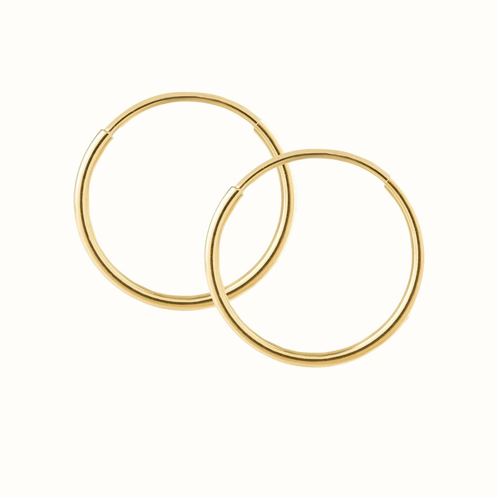 Yellow Gold Hoop Earrings