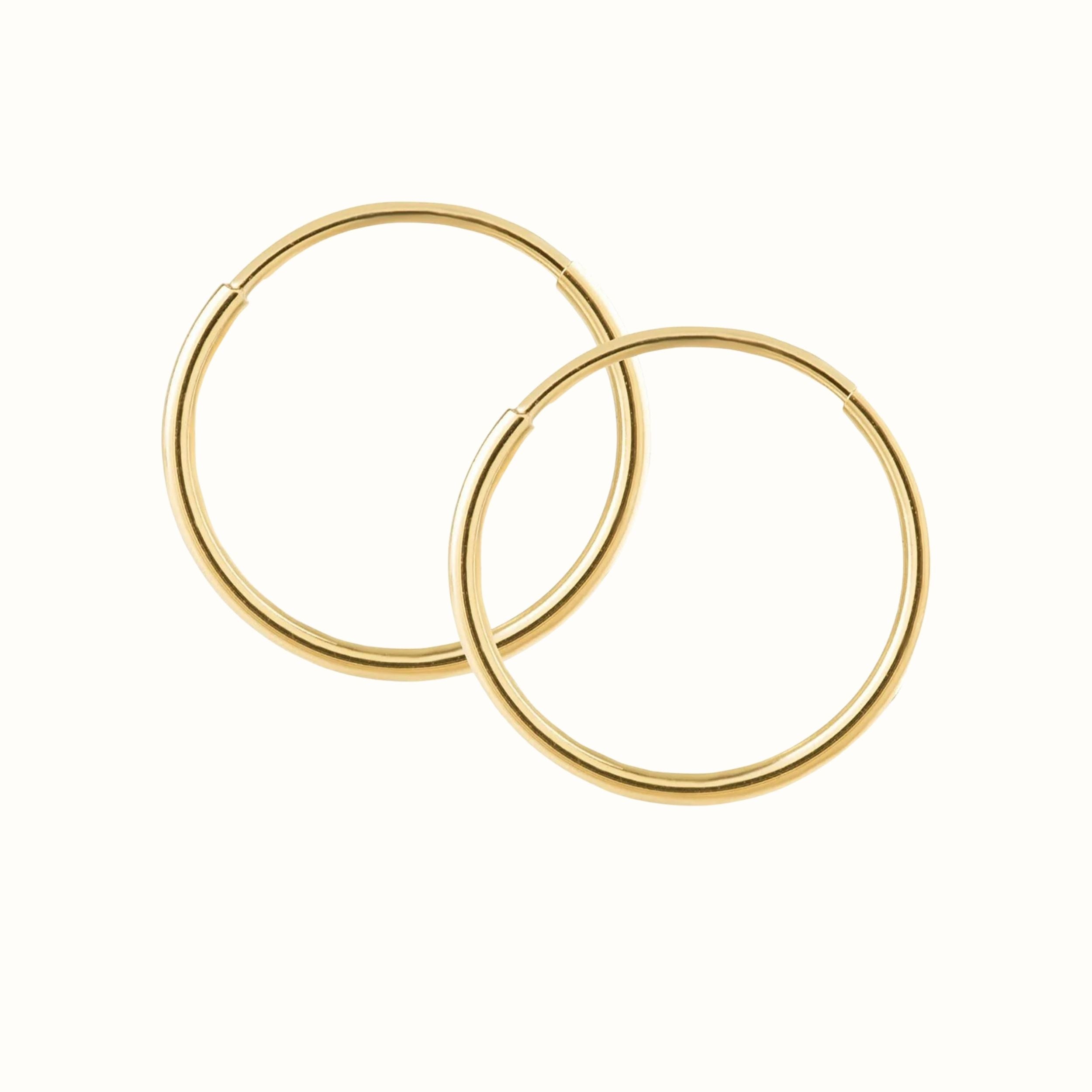 Yellow Gold Hoop Earrings