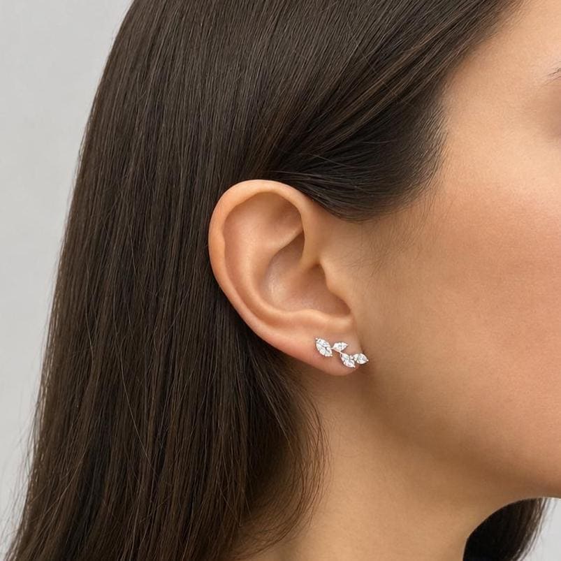 Marquis Diamond Earring Climber