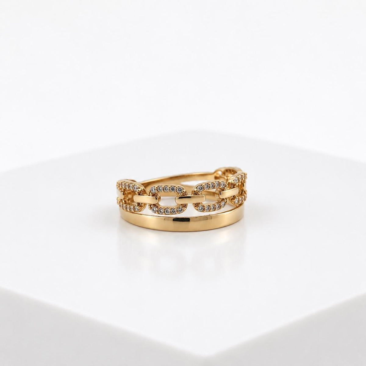 Gold Chain Link Ring
