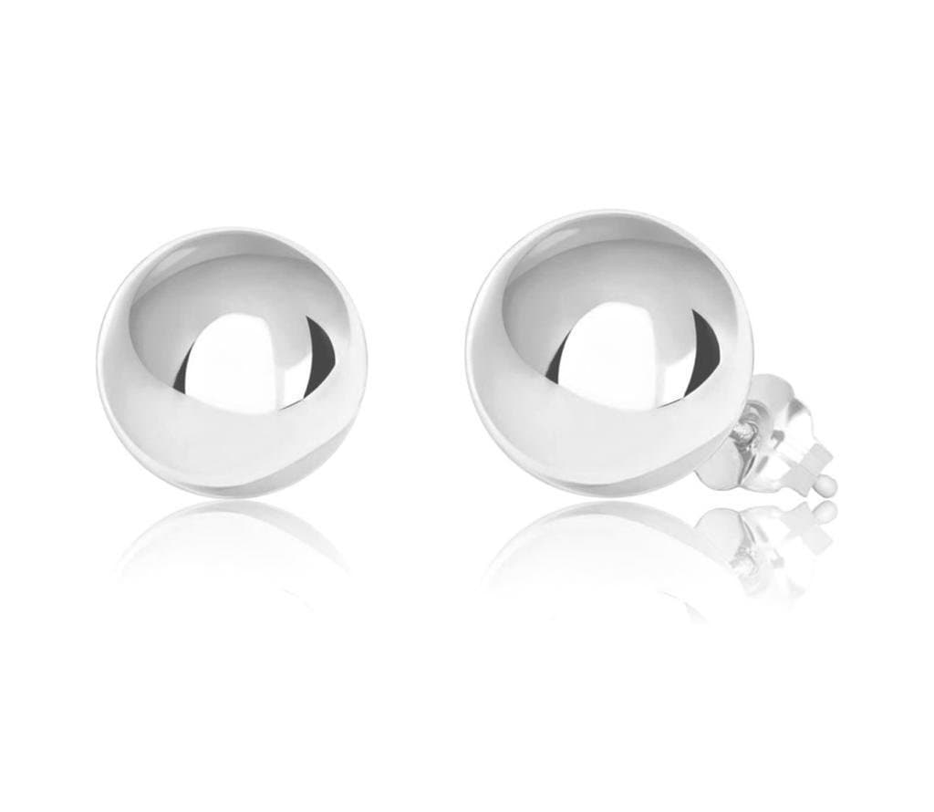 Solid Gold Ball Stud Earrings