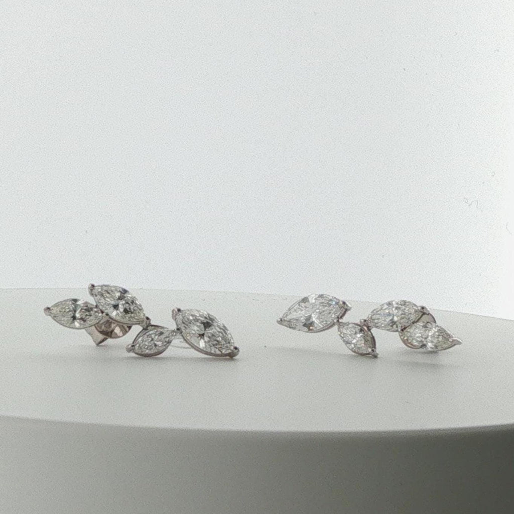 Marquis Diamond Earring Climber