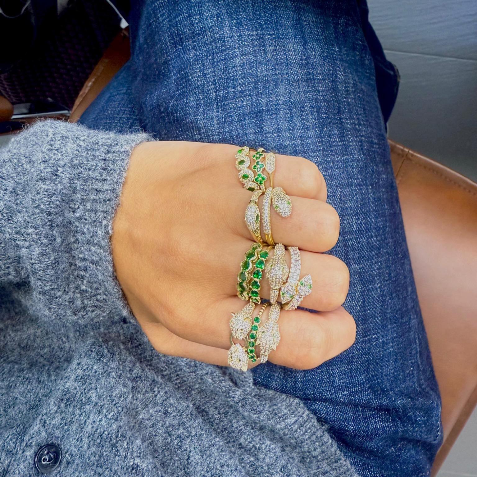 Green Snake Ring