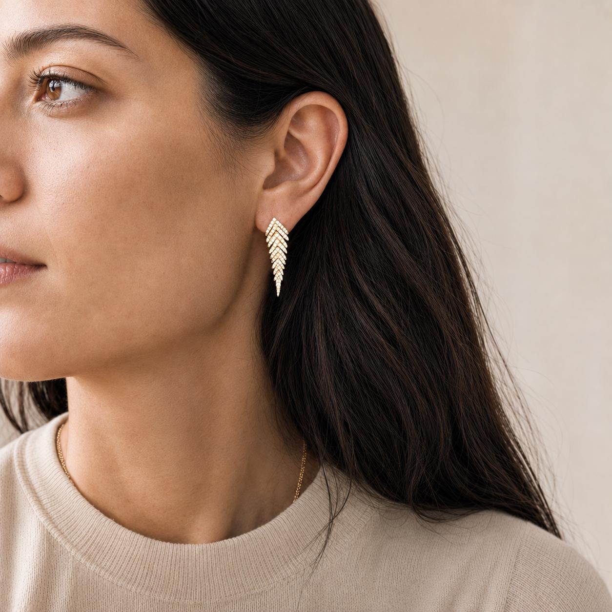 Chevron Dangle Earrings