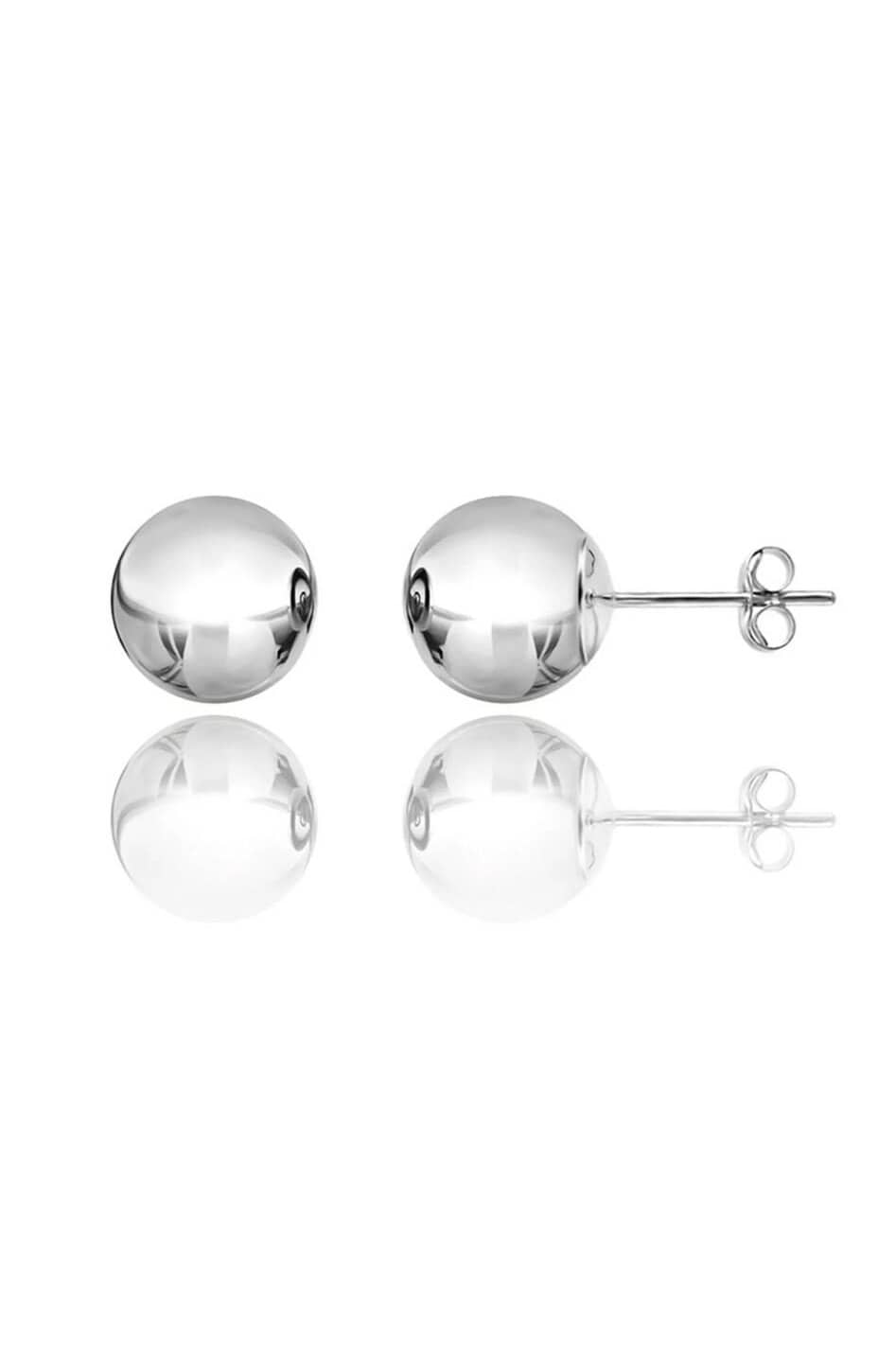Solid Gold Ball Stud Earrings