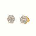 Flower Diamond Stud Earring