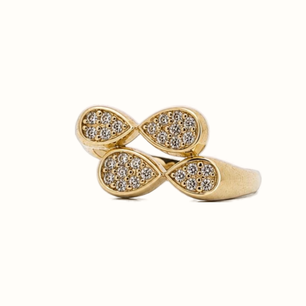 Teardrop Open Wrap  Ring