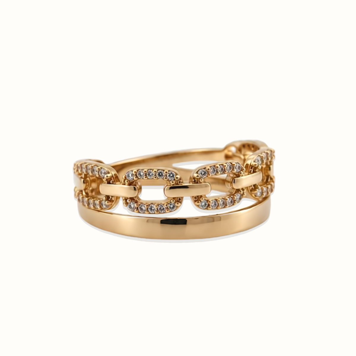 Gold Chain Link Ring