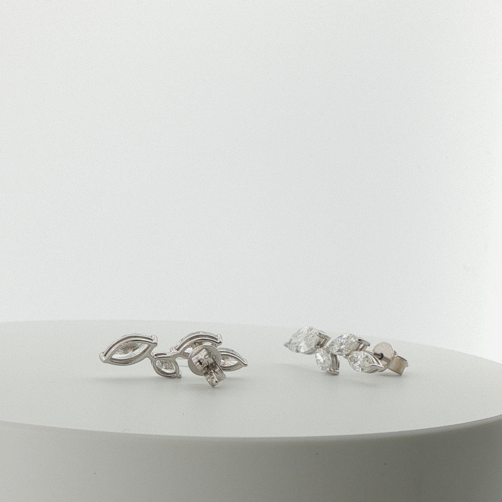 Marquis Diamond Earring Climber